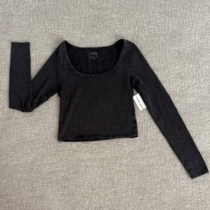 NWT PACSUN Black Long Sleeve Women's Top
